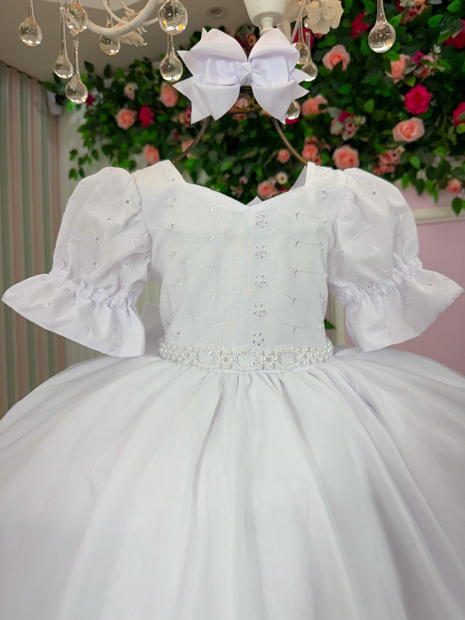 Vestido Bella Child Priscila Branco - Leveza e Elegância para Meninas | Bebeloo Kids