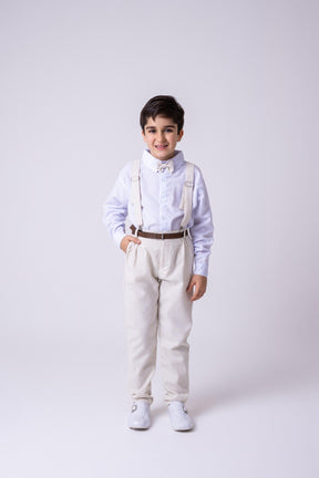 Conjunto Miss Cherry Meninos Social Linho Vitor - Estilo Delicado para o Dia a Dia | Bebeloo Kids