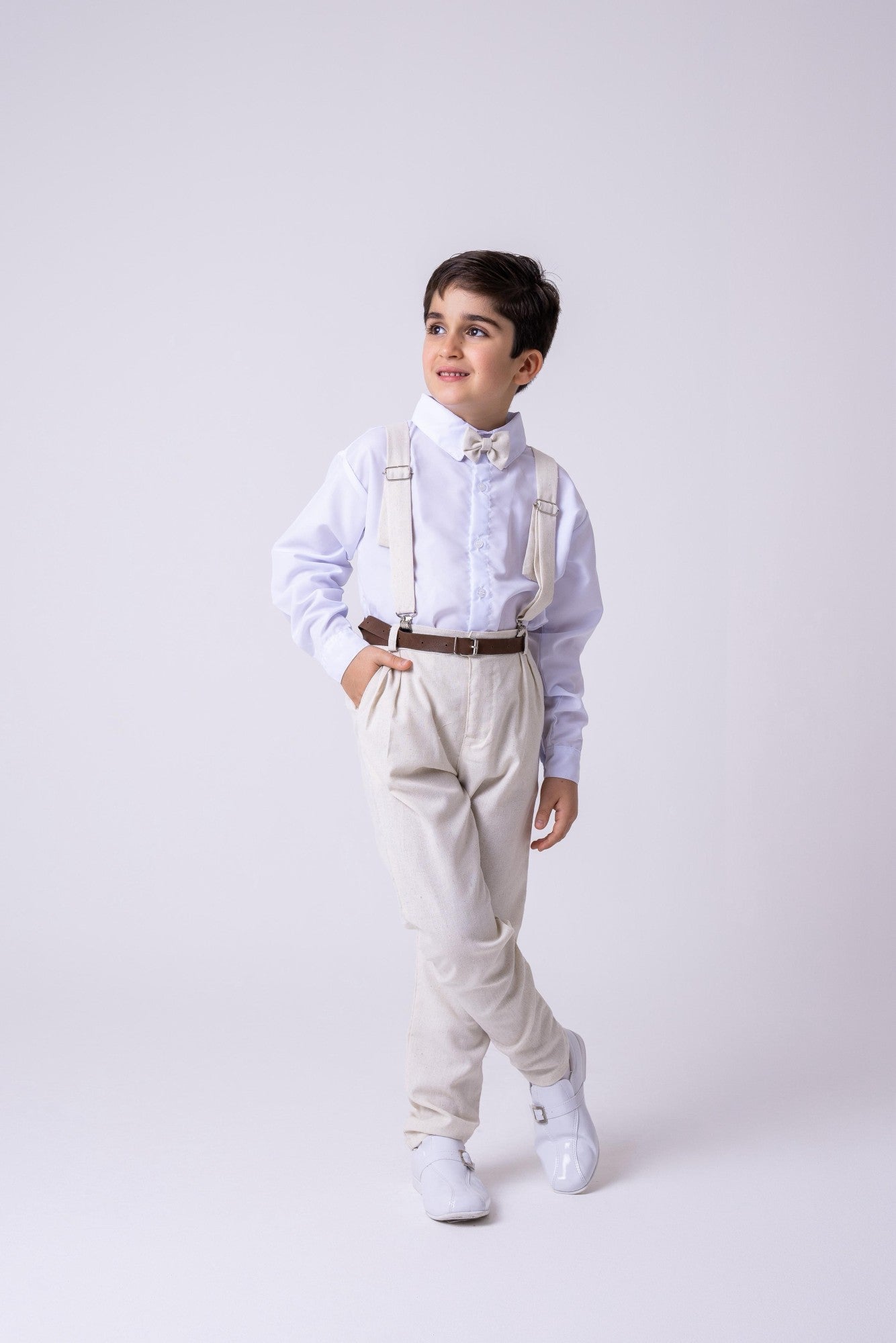Conjunto Miss Cherry Meninos Social Linho Vitor - Estilo Delicado para o Dia a Dia | Bebeloo Kids