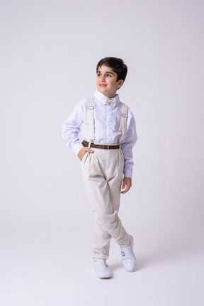 Conjunto Miss Cherry Meninos Social Linho Vitor - Estilo Delicado para o Dia a Dia | Bebeloo Kids