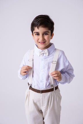 Conjunto Miss Cherry Meninos Social Linho Vitor - Estilo Delicado para o Dia a Dia | Bebeloo Kids