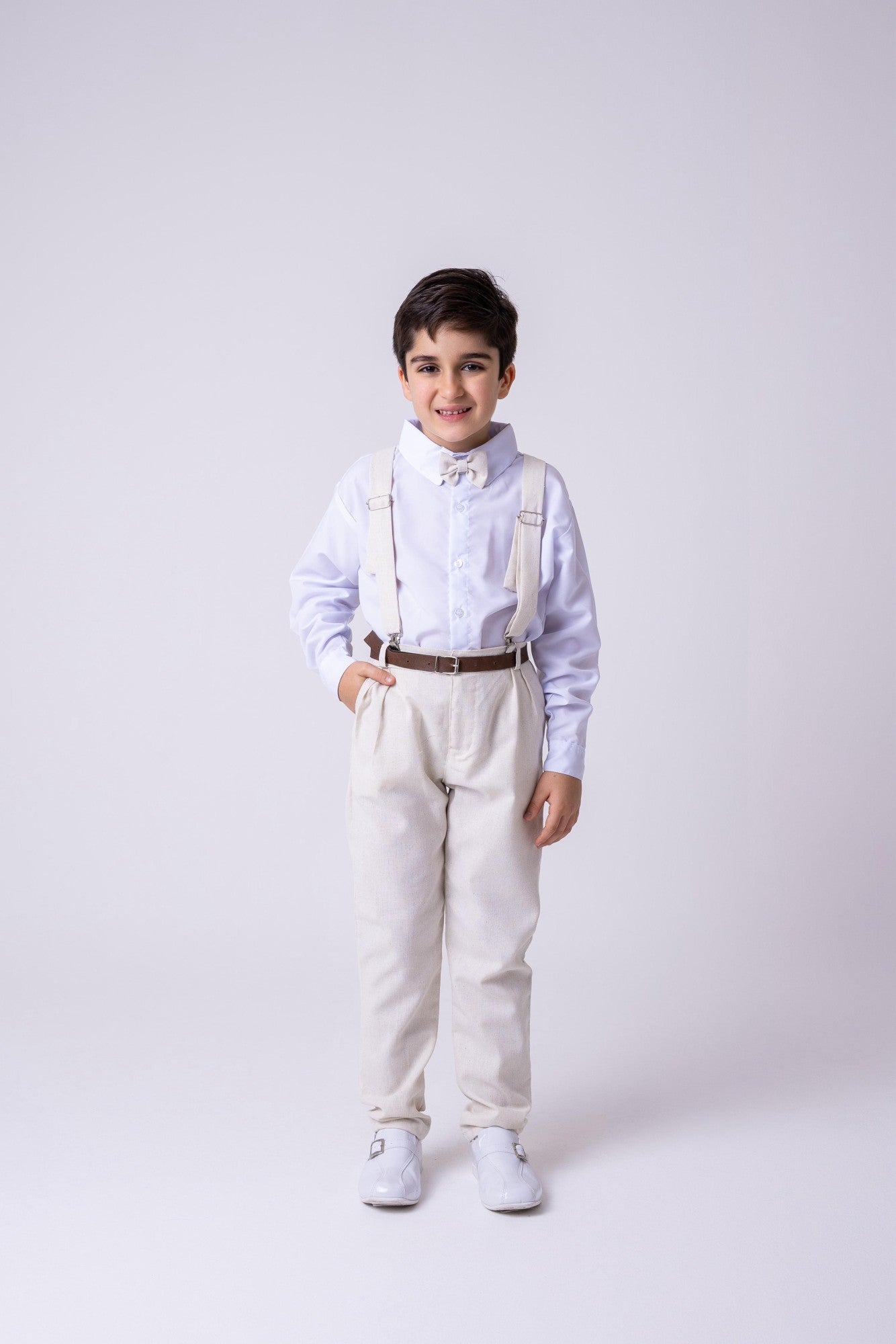Conjunto Miss Cherry Meninos Social Linho Vitor - Estilo Delicado para o Dia a Dia | Bebeloo Kids