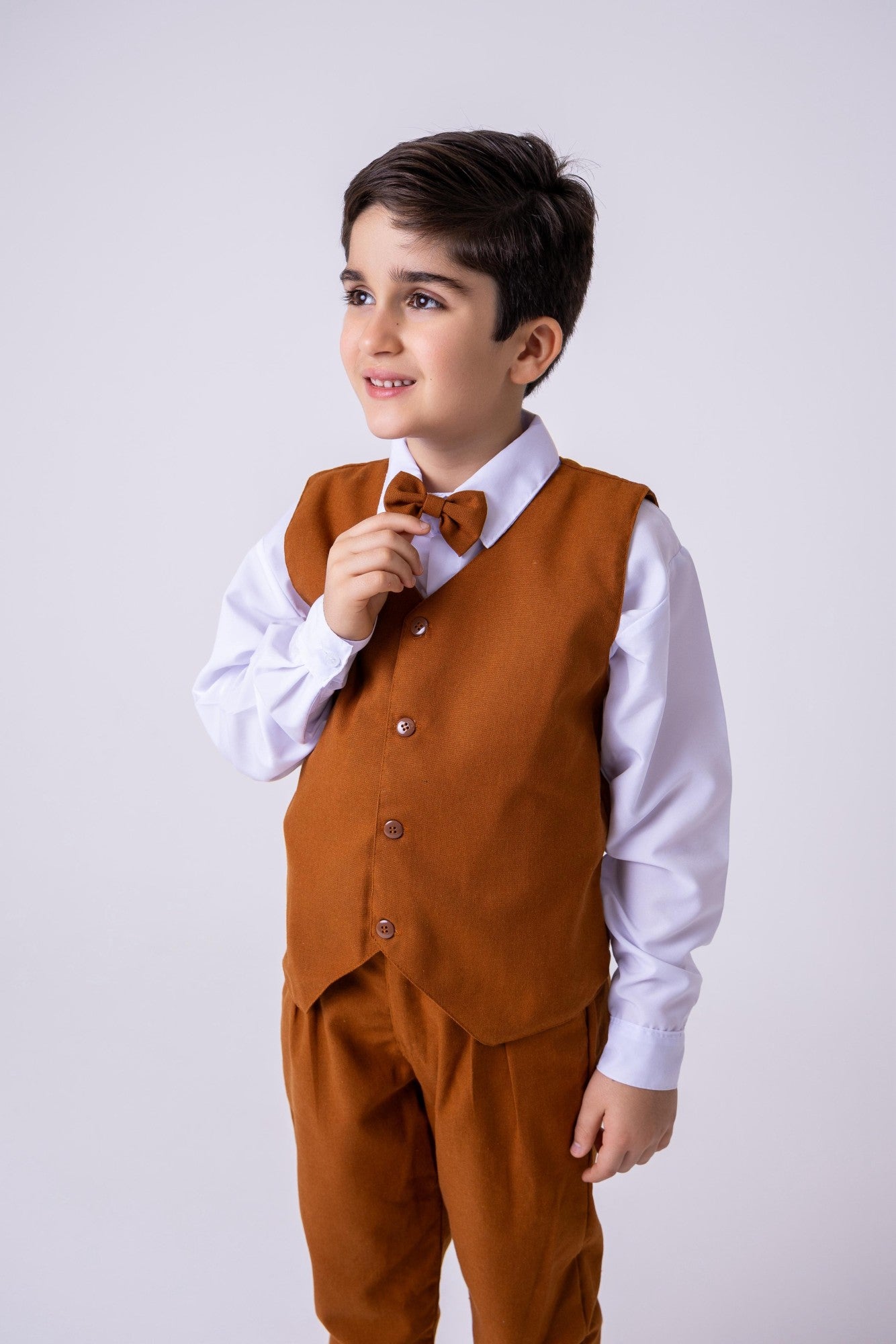 Conjunto Miss Cherry Social Leonardo Colete Caramelo - Estilo Delicado para o Dia a Dia | Bebeloo Kids