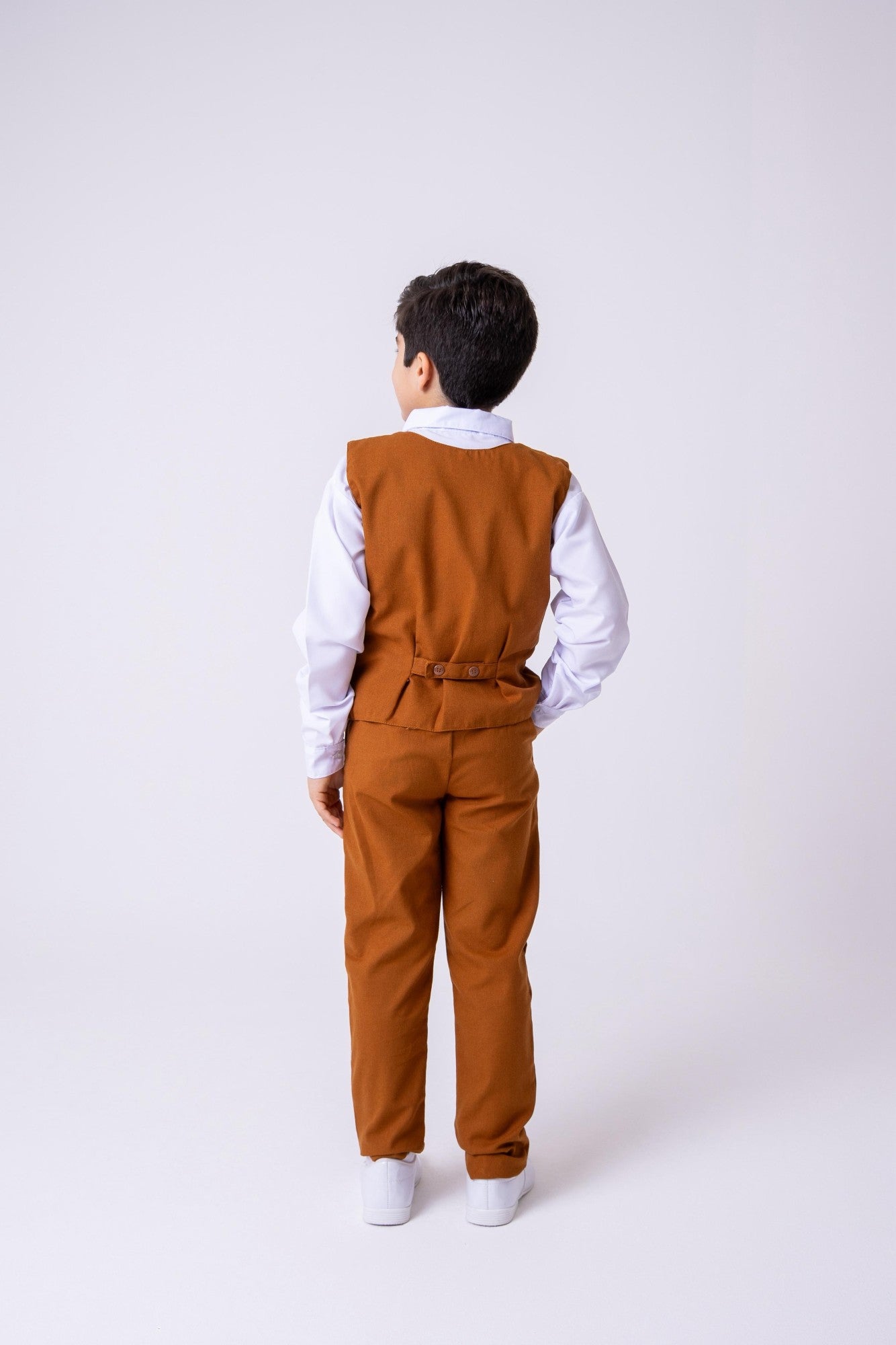 Conjunto Miss Cherry Social Leonardo Colete Caramelo - Estilo Delicado para o Dia a Dia | Bebeloo Kids