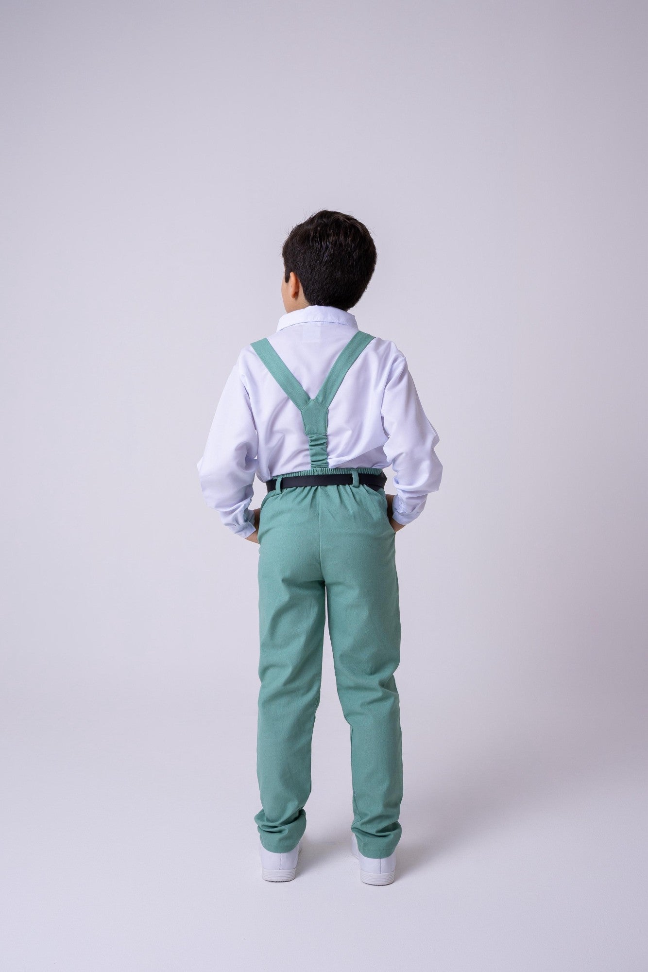 Conjunto Miss Cherry Vitor Suspensorio Verde - Estilo Delicado para o Dia a Dia | Bebeloo Kids