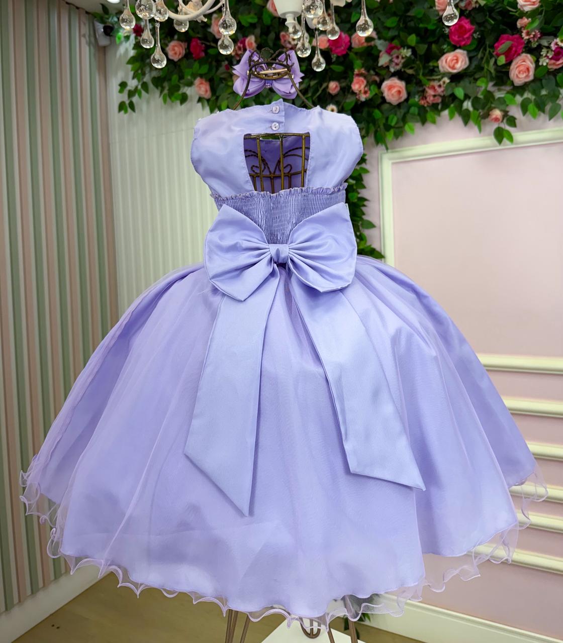 Vestido Marie Jardim das Borboletas Lilas Viviane - Leveza e Elegância para Meninas | Bebeloo Kids