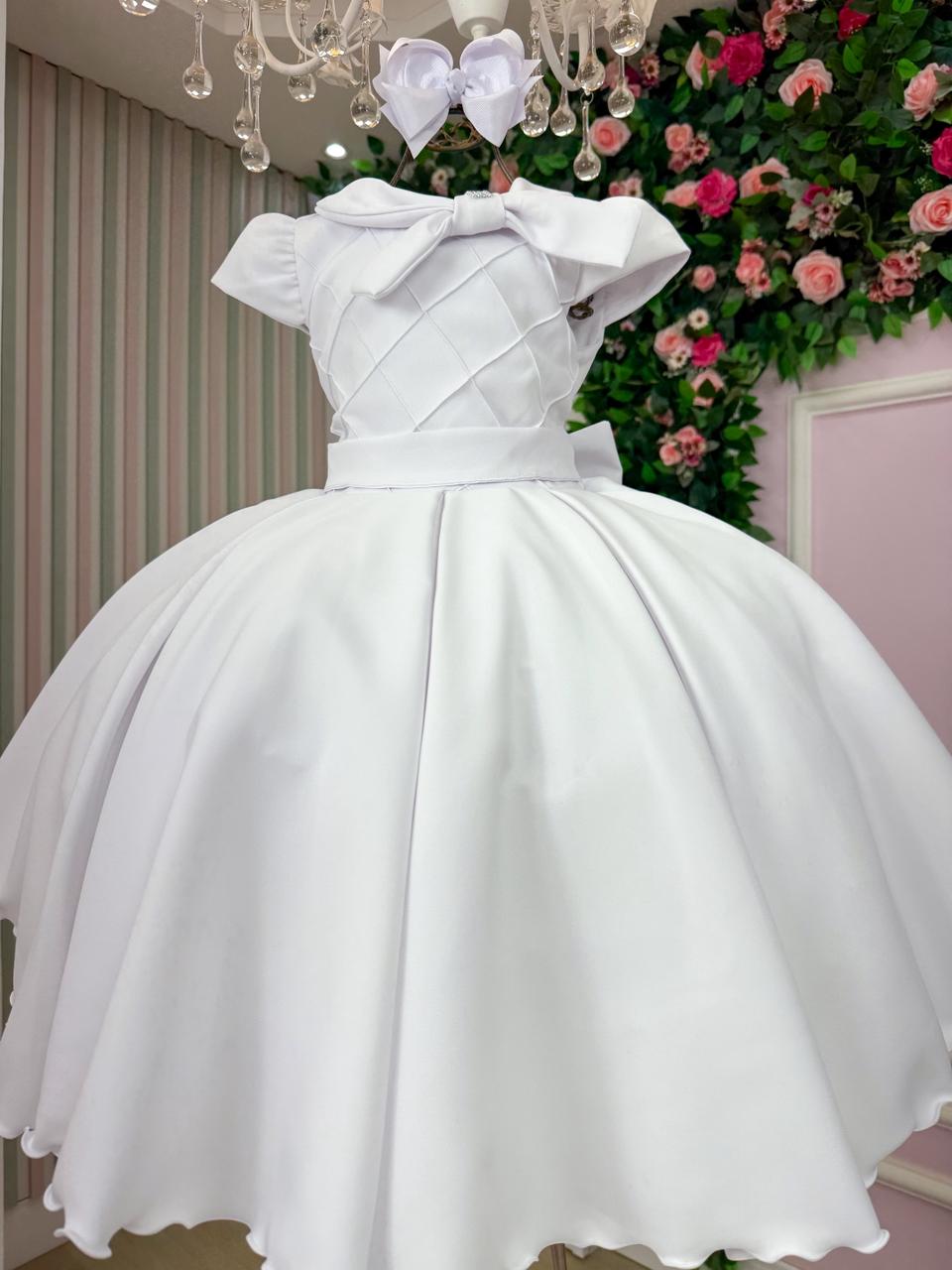 Vestido Bella Child Ravena Branco - Leveza e Elegância para Meninas | Bebeloo Kids