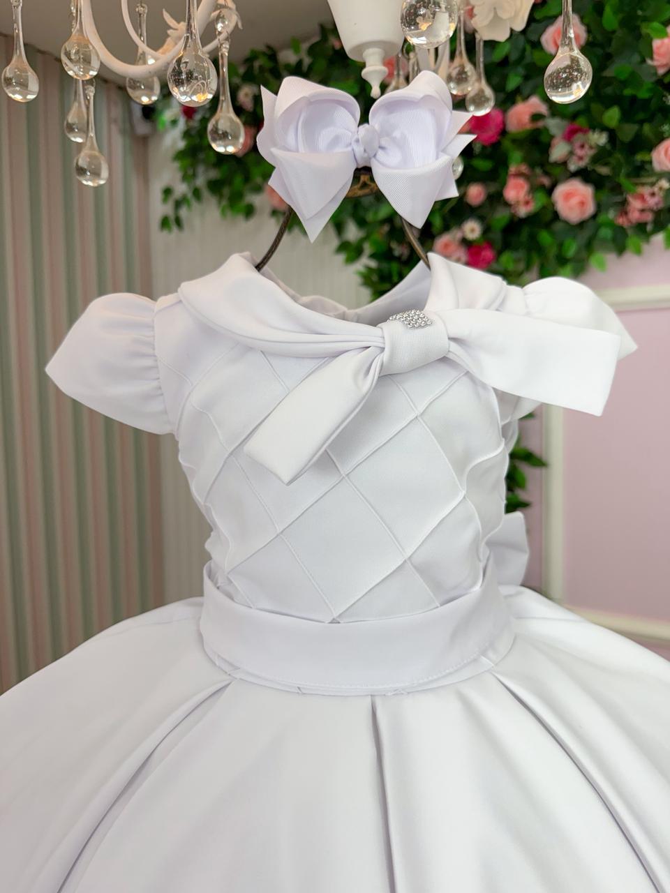Vestido Bella Child Ravena Branco - Leveza e Elegância para Meninas | Bebeloo Kids