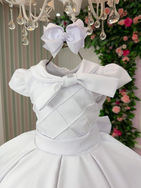 Vestido Bella Child Ravena Branco - Leveza e Elegância para Meninas | Bebeloo Kids