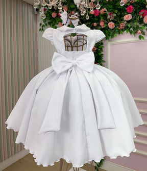 Vestido Bella Child Ravena Branco - Leveza e Elegância para Meninas | Bebeloo Kids