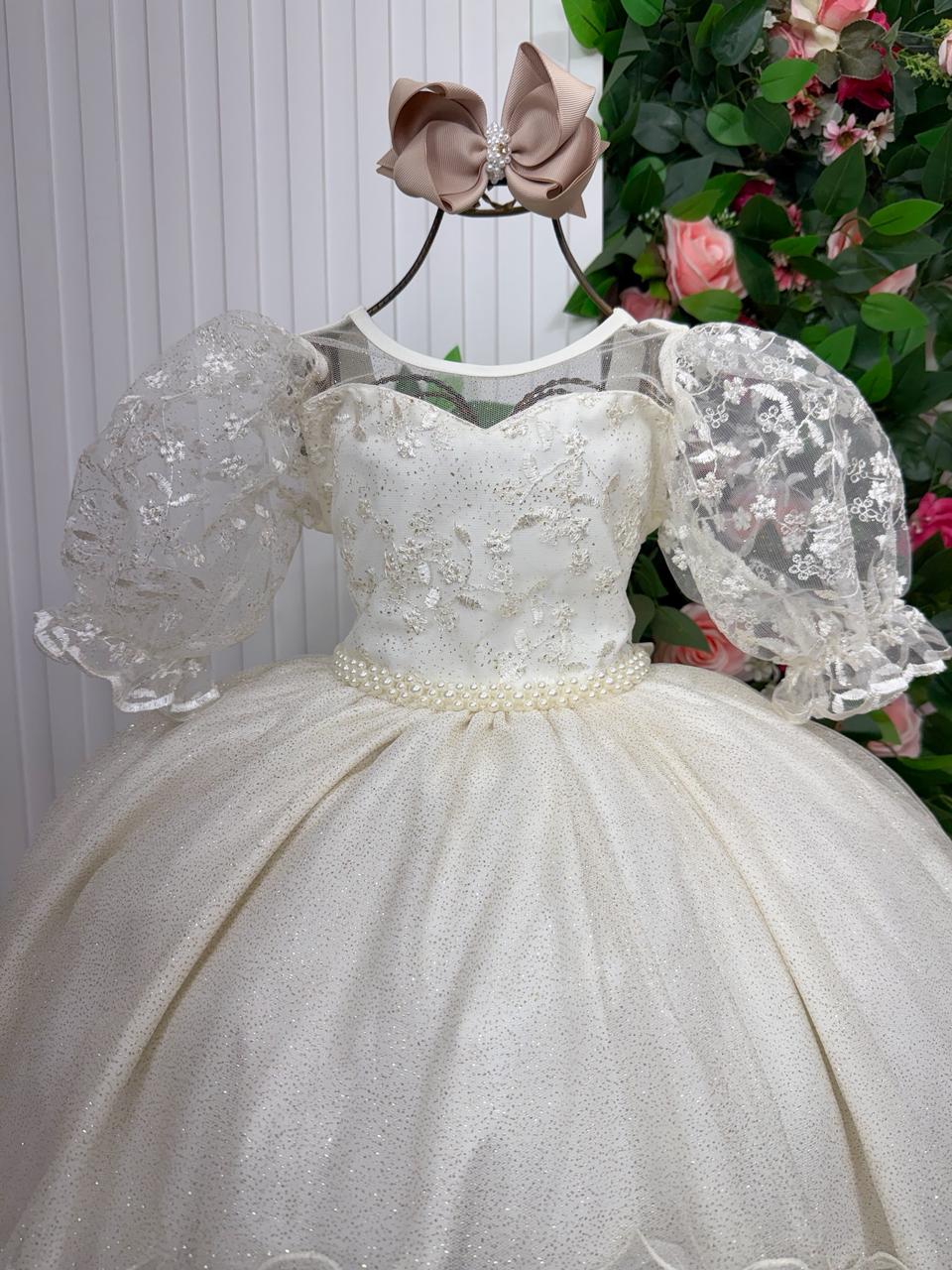 Vestido Bella Child Longo Eva Off - Leveza e Elegância para Meninas | Bebeloo Kids