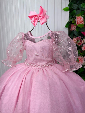 Vestido Bella Child Longo Eva Rosa Bebe - Leveza e Elegância para Meninas | Bebeloo Kids