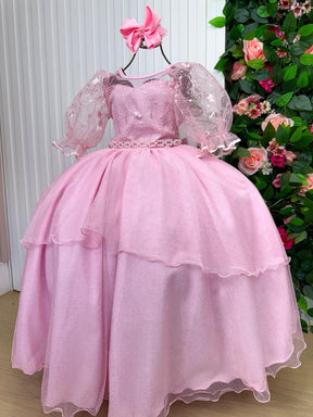 Vestido Bella Child Longo Eva Rosa Bebe - Leveza e Elegância para Meninas | Bebeloo Kids