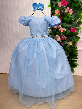 Vestido Marie Longo Heloisa Azul Bebe - Leveza e Elegância para Meninas | Bebeloo Kids