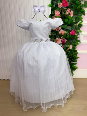 Vestido Marie Longo Heloisa Branco - Leveza e Elegância para Meninas | Bebeloo Kids
