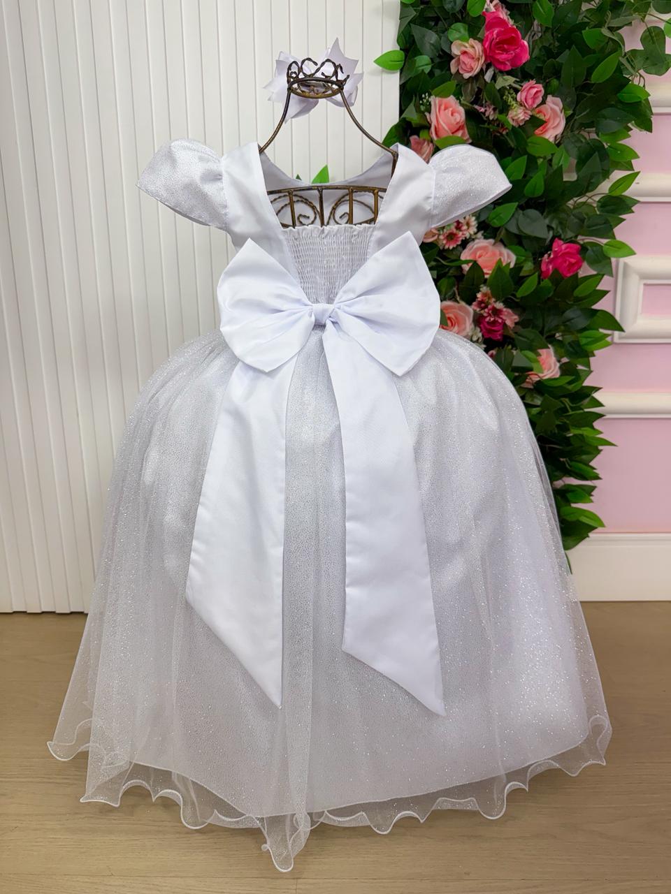Vestido Marie Longo Heloisa Branco - Leveza e Elegância para Meninas | Bebeloo Kids