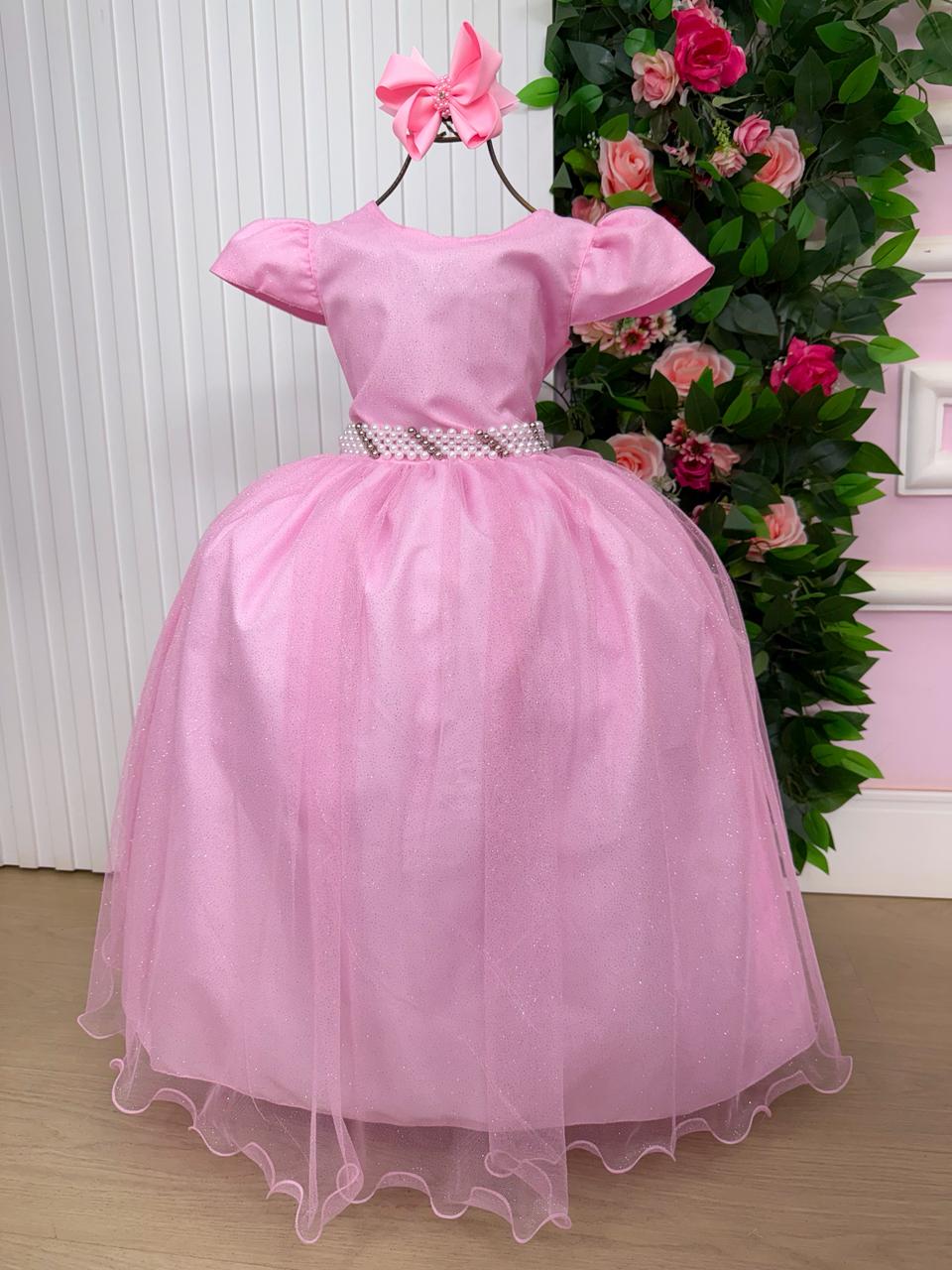 Vestido Marie Longo Heloisa Rosa Bebe - Leveza e Elegância para Meninas | Bebeloo Kids