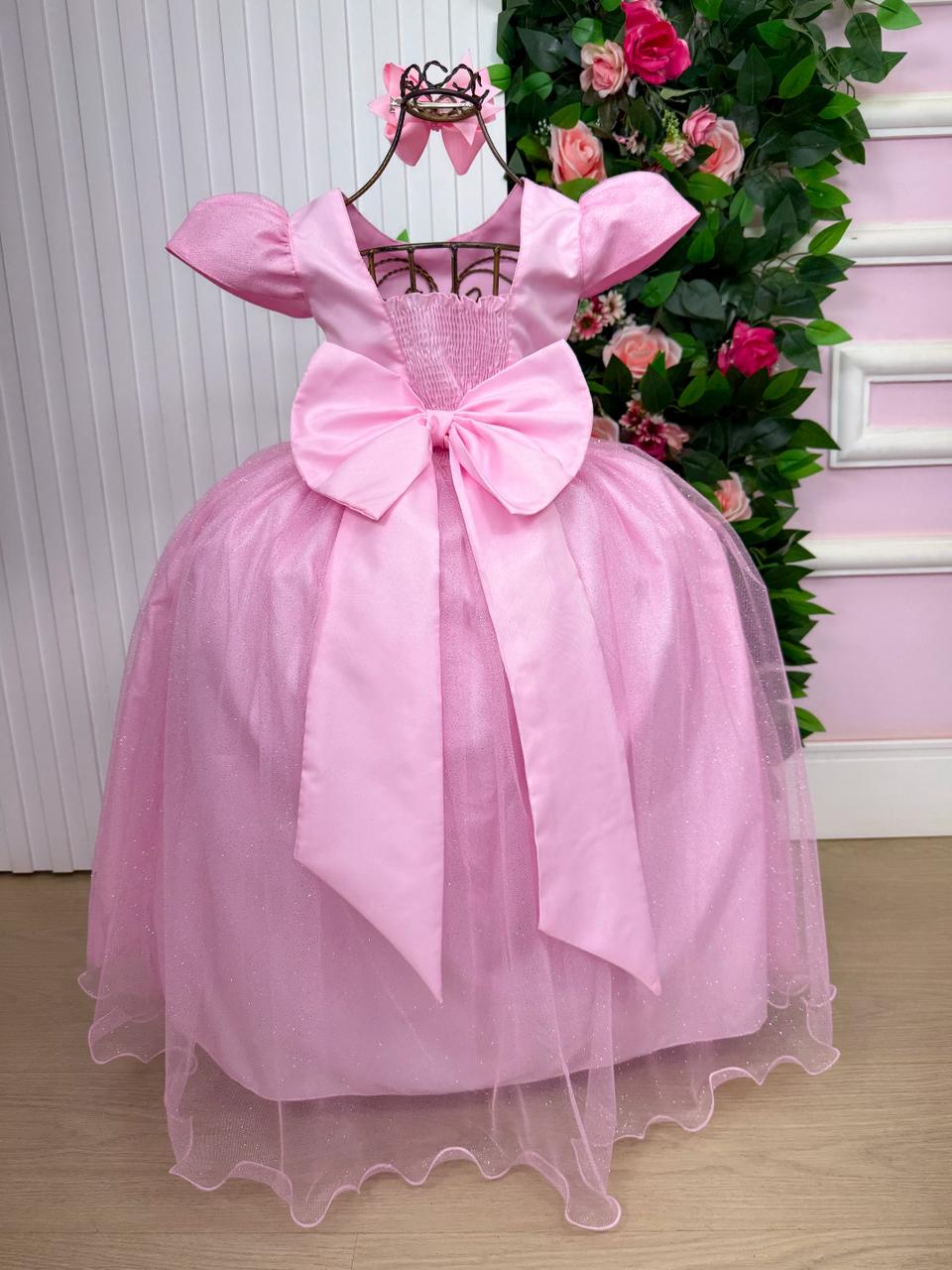 Vestido Marie Longo Heloisa Rosa Bebe - Leveza e Elegância para Meninas | Bebeloo Kids