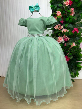 Vestido Marie Longo Heloisa Verde Oliva - Leveza e Elegância para Meninas | Bebeloo Kids