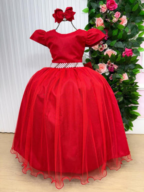 Vestido Marie Longo Heloisa Vermelho - Leveza e Elegância para Meninas | Bebeloo Kids