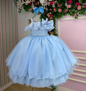 Vestido Bella Child Martina Azul Bebe - Leveza e Elegância para Meninas | Bebeloo Kids