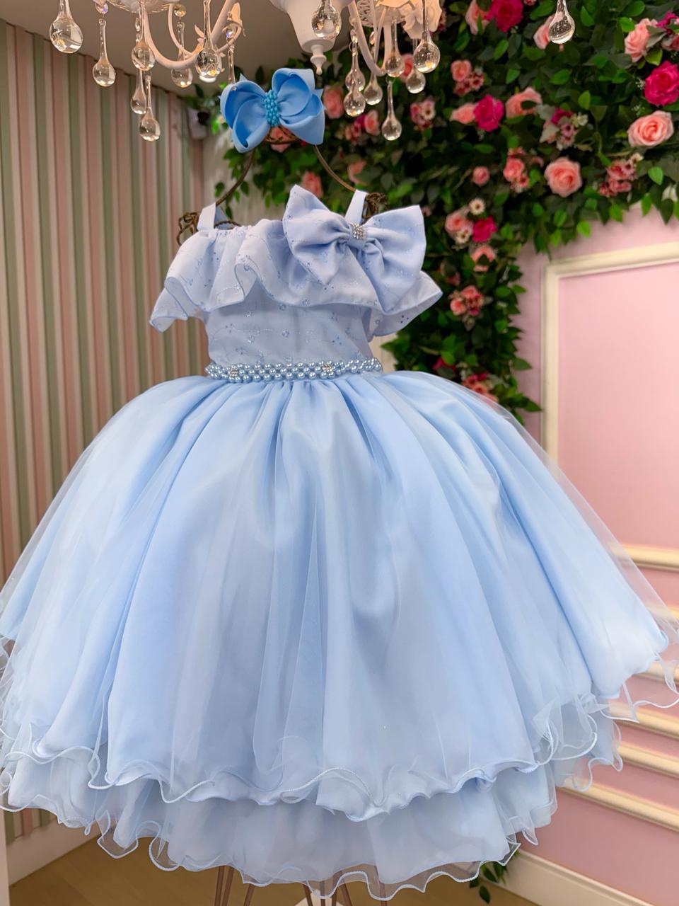 Vestido Bella Child Martina Azul Bebe - Leveza e Elegância para Meninas | Bebeloo Kids