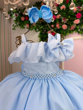 Vestido Bella Child Martina Azul Bebe - Leveza e Elegância para Meninas | Bebeloo Kids