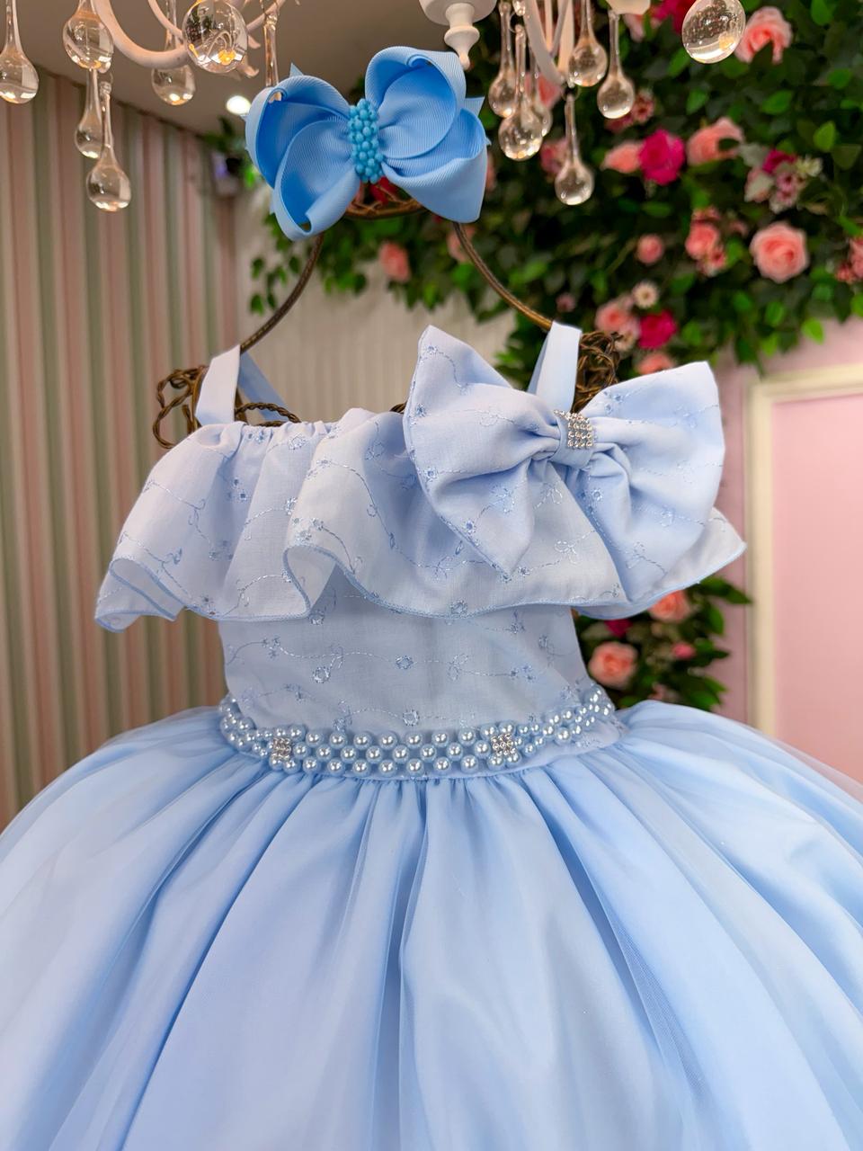 Vestido Bella Child Martina Azul Bebe - Leveza e Elegância para Meninas | Bebeloo Kids