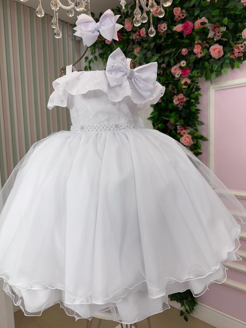 Vestido Bella Child Martina Branco - Leveza e Elegância para Meninas | Bebeloo Kids