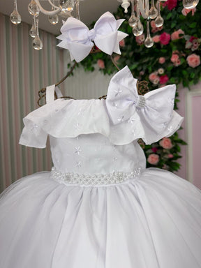 Vestido Bella Child Martina Branco - Leveza e Elegância para Meninas | Bebeloo Kids