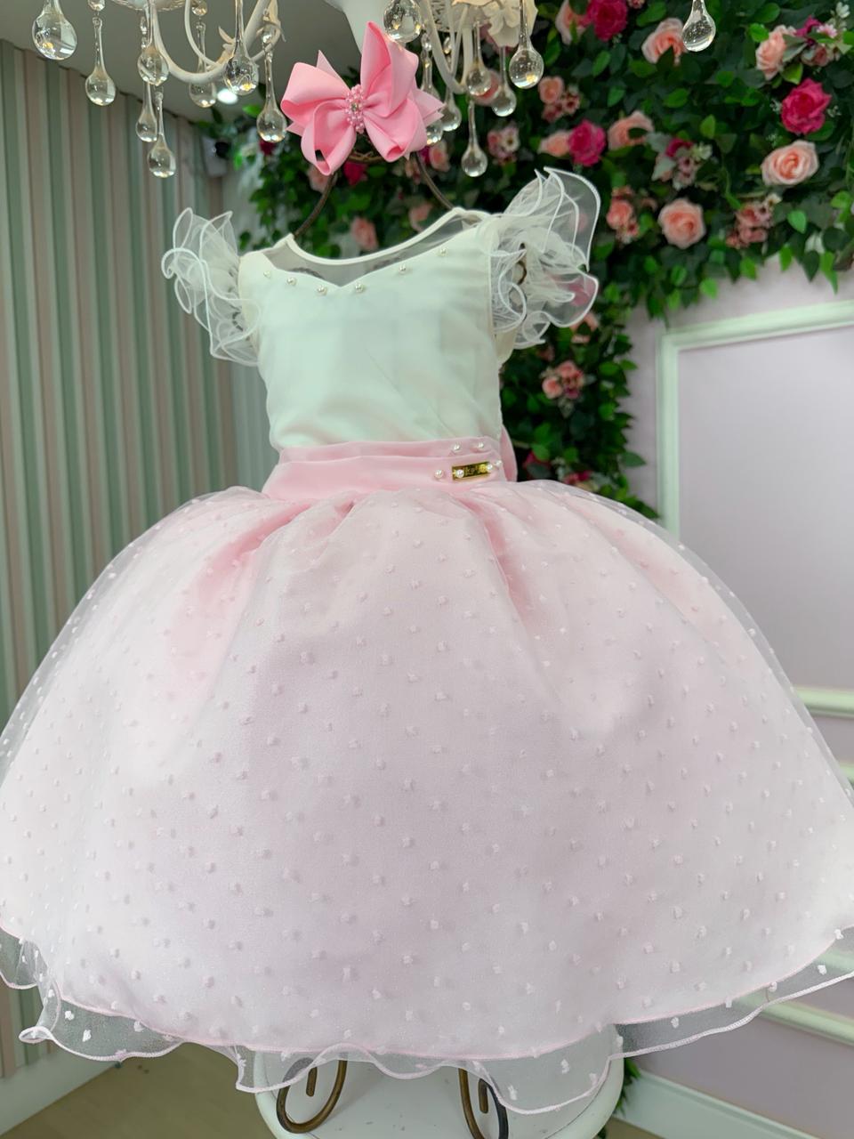 Vestido Mini Miss Betani Rosa Bebe - Leveza e Elegância para Meninas | Bebeloo Kids