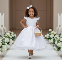 Vestido Ysa Kids Francine Branco - Leveza e Elegância para Meninas | Bebeloo Kids