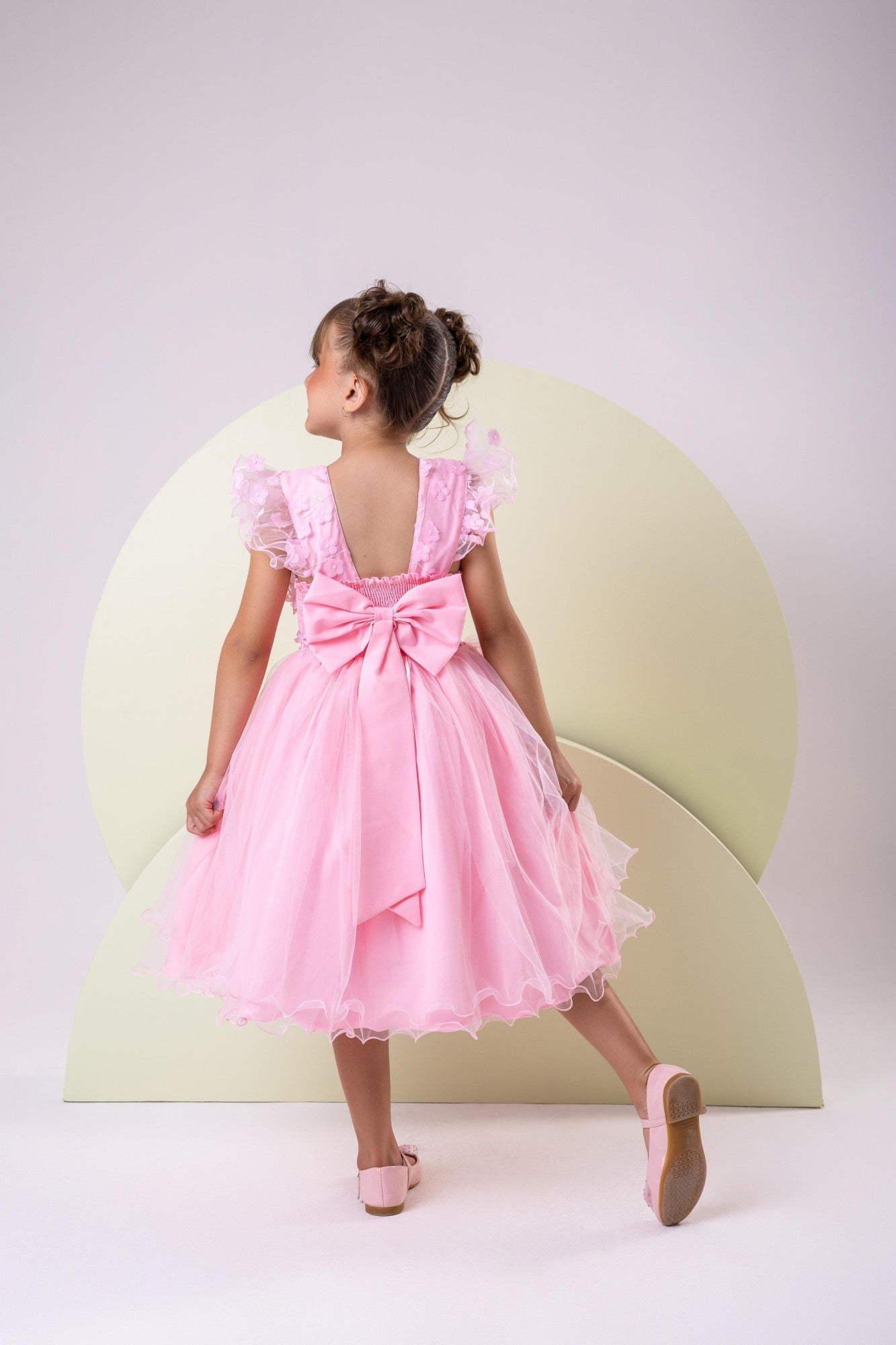 Vestido Menina Bonita Angelie Rosa Bebe - Leveza e Elegância para Meninas | Bebeloo Kids