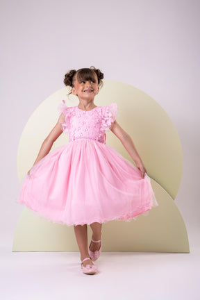 Vestido Menina Bonita Angelie Rosa Bebe - Leveza e Elegância para Meninas | Bebeloo Kids