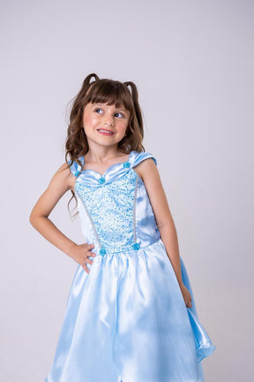 Fantasia Princesa Cinderela Modelo 3 - Qualidade e Cuidado para os Pequenos | Bebeloo Kids