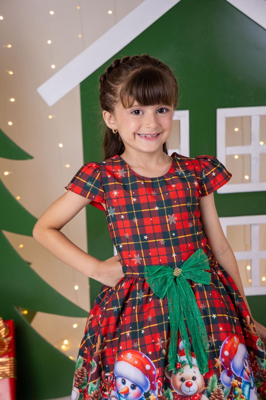 Vestido Marie Magia De Natal Vermelho - Leveza e Elegância para Meninas | Bebeloo Kids