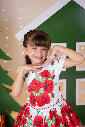Vestido Marie Rubi Natalino - Natal - Leveza e Elegância para Meninas | Bebeloo Kids