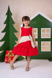 Vestido Blogueirinha Rafa Vermelho - Natal - Leveza e Elegância para Meninas | Bebeloo Kids