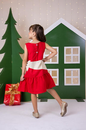 Vestido Blogueirinha Rafa Vermelho - Natal - Leveza e Elegância para Meninas | Bebeloo Kids