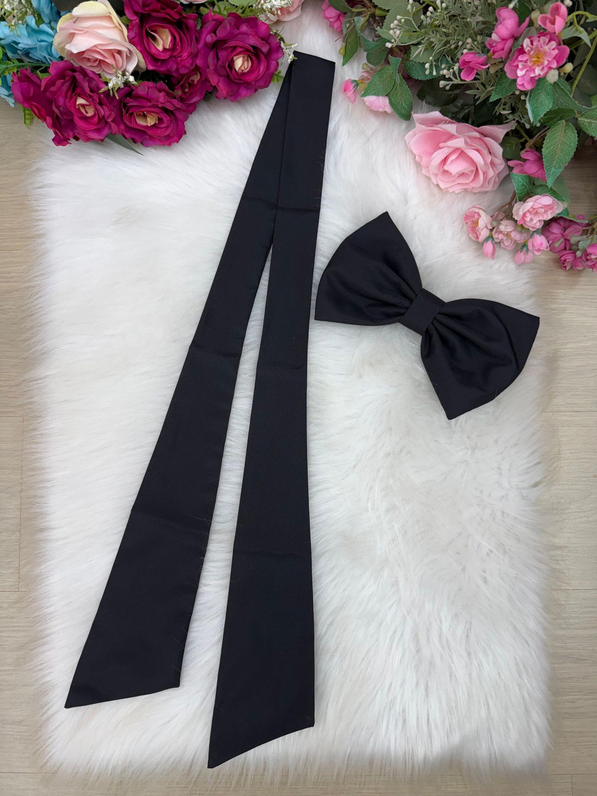 Laço Opcional / Faixa Do Vestido Selena Preto - Charme e Delicadeza para os Cabelos | Bebeloo Kids
