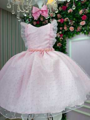 Vestido Mini Miss Ana Julia Rosa - Leveza e Elegância para Meninas | Bebeloo Kids