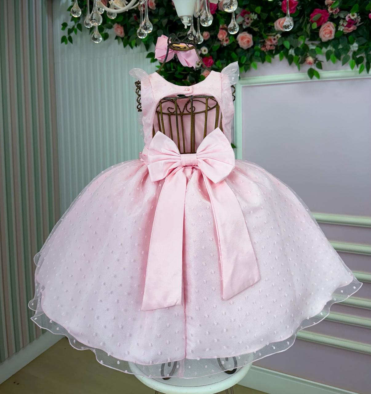 Vestido Mini Miss Ana Julia Rosa - Leveza e Elegância para Meninas | Bebeloo Kids