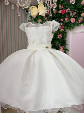 Vestido Mini Miss Isabela Off - Leveza e Elegância para Meninas | Bebeloo Kids