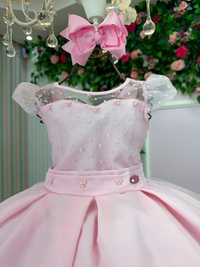 Vestido Mini Miss Isabela Rosa - Leveza e Elegância para Meninas | Bebeloo Kids
