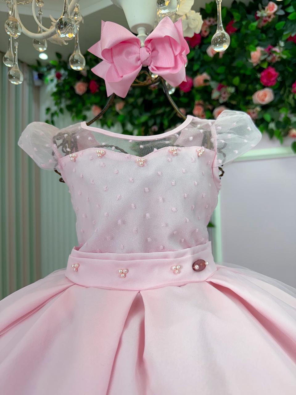 Vestido Mini Miss Isabela Rosa - Leveza e Elegância para Meninas | Bebeloo Kids