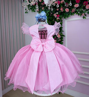 Vestido Marie Jardim Encantado Rosa Borboletas Azul - Leveza e Elegância para Meninas | Bebeloo Kids