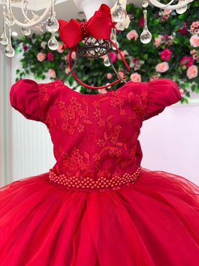 Vestido Bella Child Polly Vermelho - Leveza e Elegância para Meninas | Bebeloo Kids