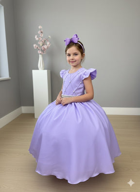 Vestido Ysa Kids Ariane Longo Lilás - Leveza e Elegância para Meninas | Bebeloo Kids