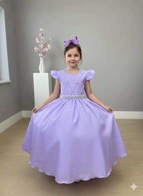 Vestido Ysa Kids Ariane Longo Lilás - Leveza e Elegância para Meninas | Bebeloo Kids