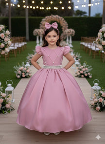 Vestido Ysa Kids Ariane Longo Rosê - Leveza e Elegância para Meninas | Bebeloo Kids